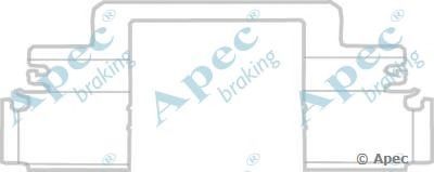 APEC BRAKING kit1156 -  Комплектующие, тормозные колодки